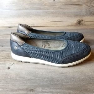 Footflexx Knit Mix Slide On Comfort Loafer